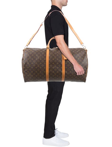 louis vuitton monogram keepall bandouliere 60|louis vuitton keepall size comparison.